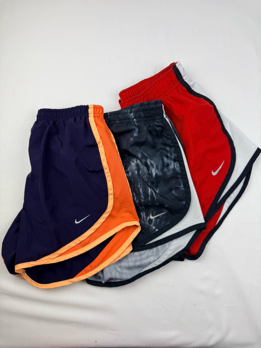 Nike women’s Running Shorts - Purple with Orange Trim‎